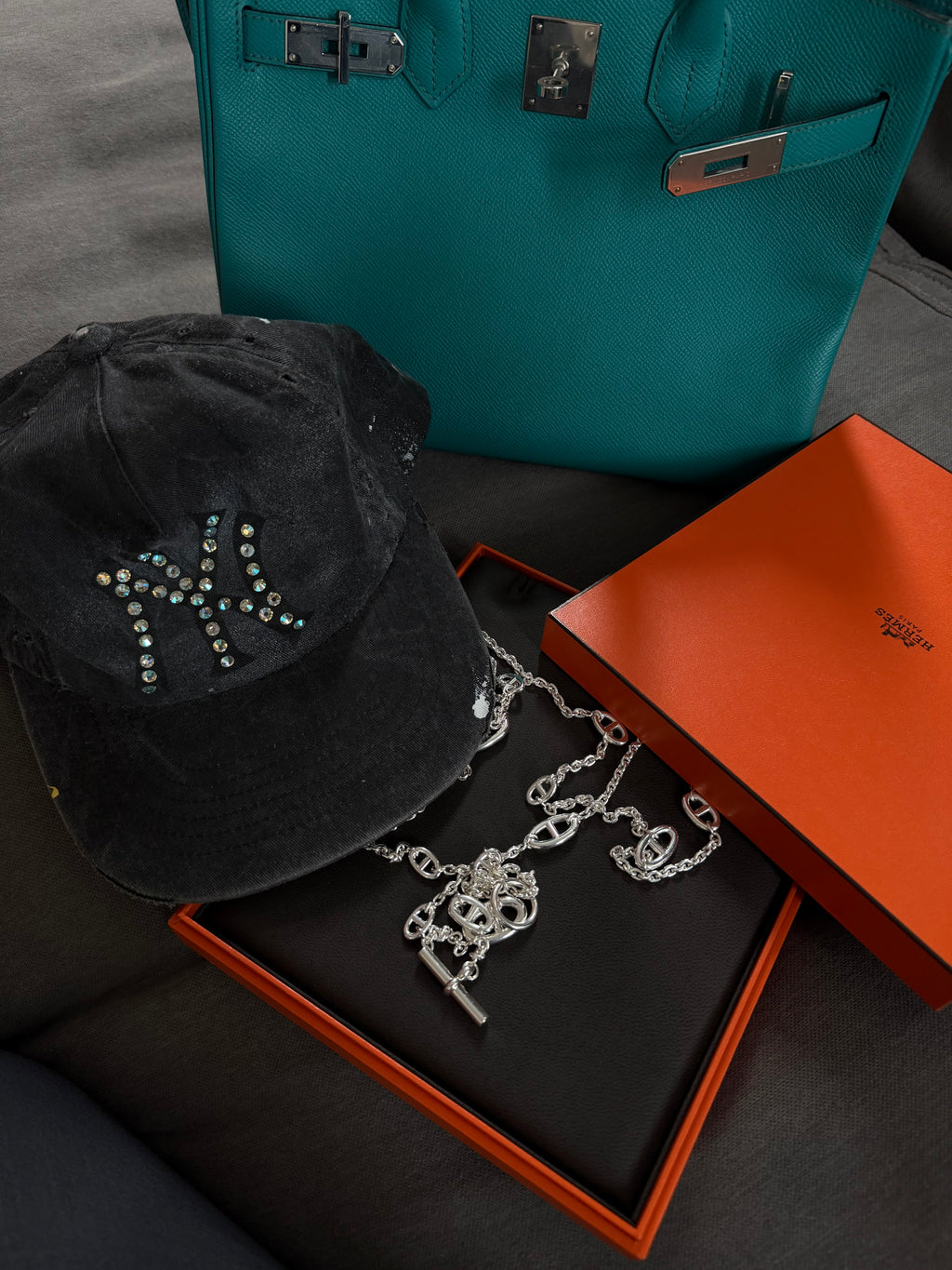 New Age Swarovski NY Cap